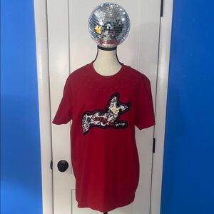 Akoo Red Short Sleeve Tee with Graphic